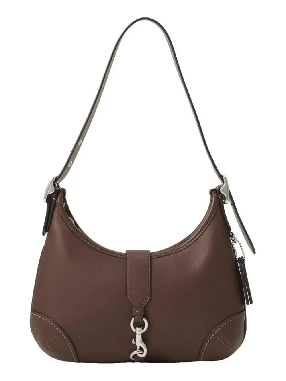 COACH Hampton Hobo in Maple with Silver Hardware - Picture 3 of 3